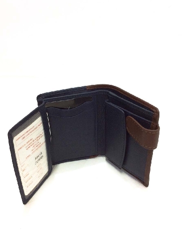 Mini Cartera hombre Piel Lisboa combinada con Monedero