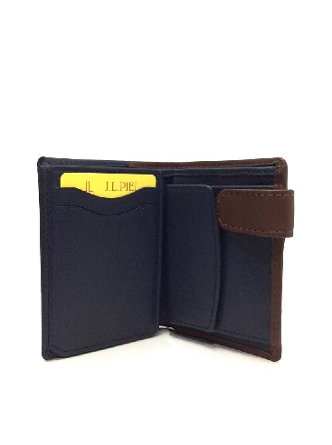 Mini Cartera hombre Piel Lisboa combinada con Monedero