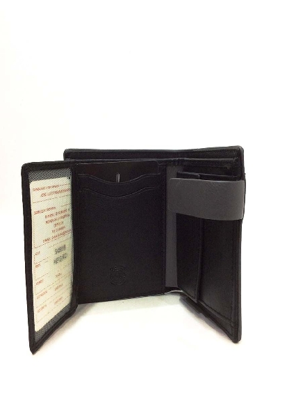 Cartera hombre original Piel Gum Negra con Monedero