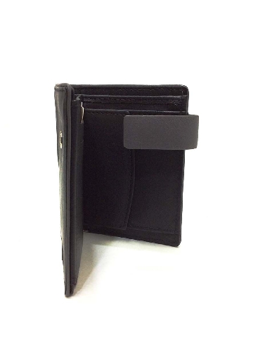 Cartera hombre original Piel Gum Negra con Monedero
