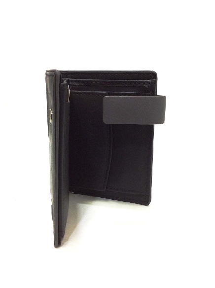 Cartera hombre original Piel Gum Negra con Monedero