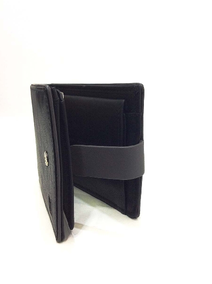 Americana hombre original Piel Gum Negra con Monedero