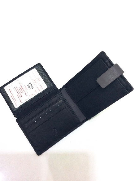 Americana hombre original Piel Gum Negra con Monedero