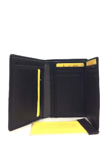 Cartera hombre original Piel Gum Negra