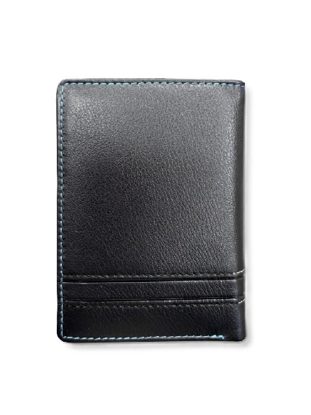 Cartera Hombre Piel Negra D&L Harvard