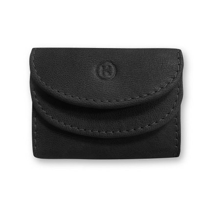 Mini monedero Billetero de Piel hombre Kronos Negro