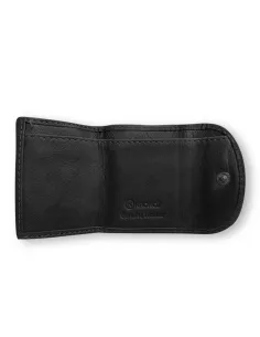 Mini monedero Billetero de Piel hombre Kronos Negro 2