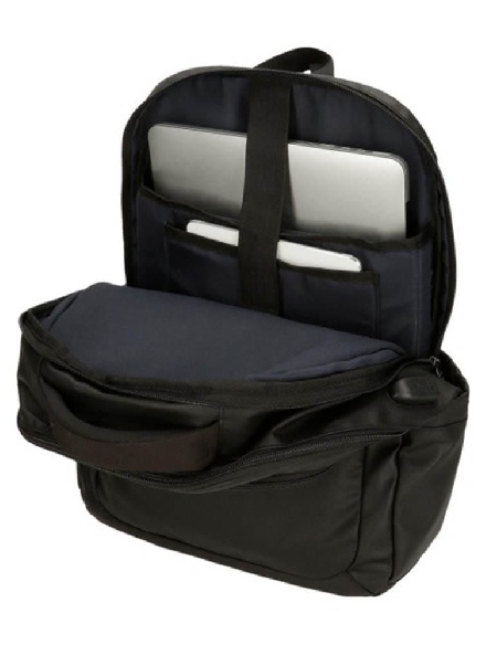 Mochila portaordenador 15,6" tres compartimentos Pepe Jeans Dortmund antracita