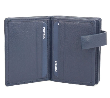 Billetera Multi-tarjetas piel para hombre Privata Leda