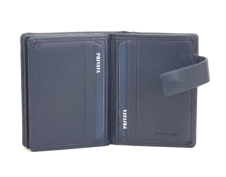 Billetera Multi-tarjetas piel para hombre Privata Leda
