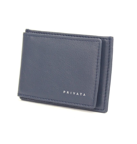 Tarjetero de piel para hombre Privata Leda