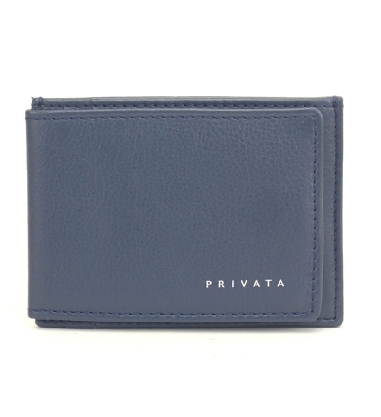 Tarjetero de piel para hombre Privata Leda