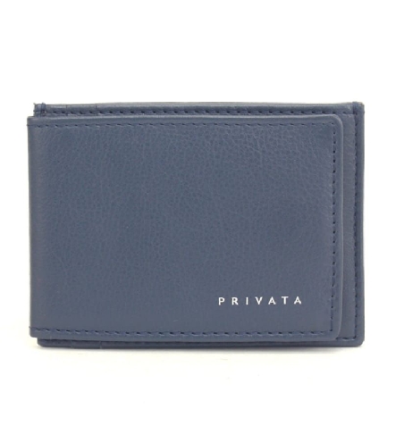 Tarjetero de piel para hombre Privata Leda