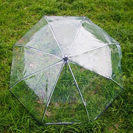 Paraguas transparente plegable Vogue