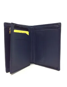 Cartera de Piel para Hombre JL Azul – Monedero Interior, Doble Billetero y RFID 2