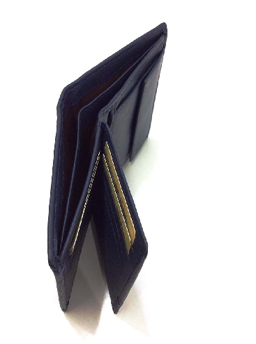 Cartera de Piel para Hombre JL Azul – Monedero Interior, Doble Billetero y RFID