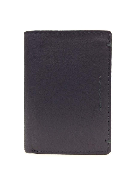 Cartera de Piel para Hombre JL Gris – Monedero Interior, Doble Billetero y RFID