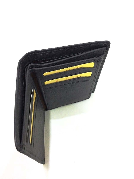 Cartera de Piel para Hombre JL Gris – Monedero Interior, Doble Billetero y RFID