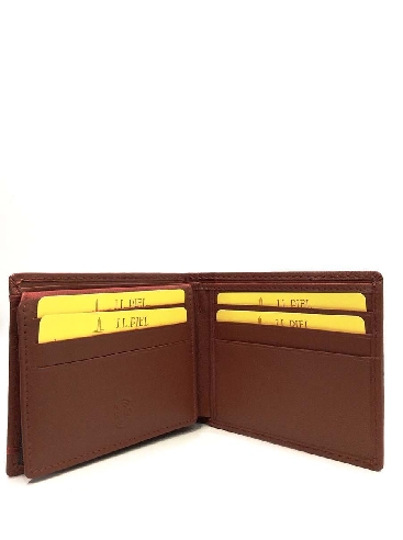 Cartera Tipo Americana para Hombre JL Piel Caldera – Doble Billetero y Tarjetero RFID