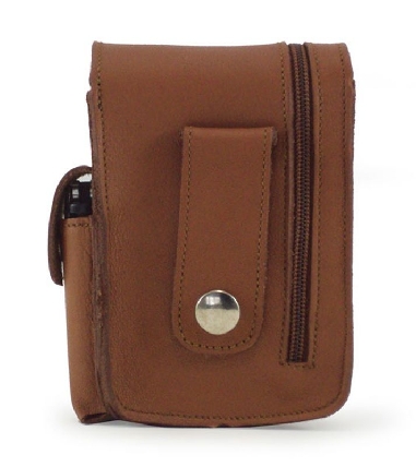 Pitillera en piel con cremallera exterior Cuero ACQ