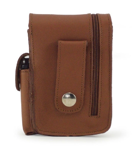 Pitillera en piel con cremallera exterior Cuero ACQ
