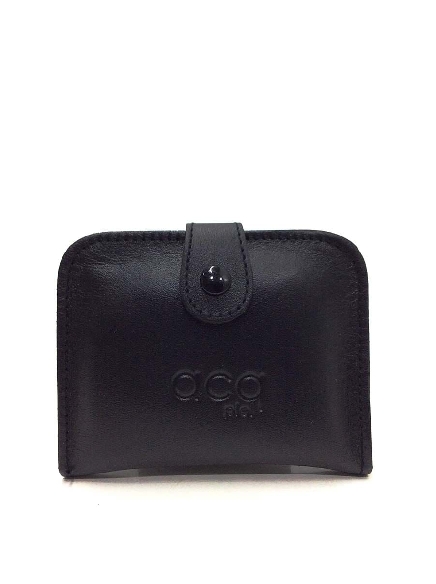 Monedero hombre piel tipo tacon en Negro ACQ