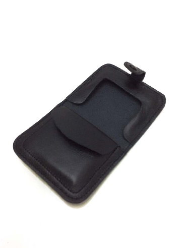 Mini Monedero hombre piel tipo tacon en Negro ACQ