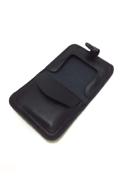 Mini Monedero hombre piel tipo tacon en Negro ACQ