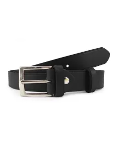 Cinturon hombre Negro cuero barato 2