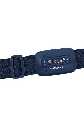 Correa Samsomite TA revolution luggage strap TSA Lock en Midn Blue