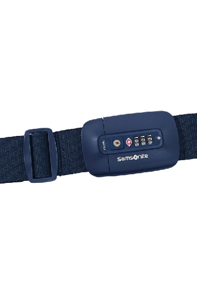 Correa Samsomite TA revolution luggage strap TSA Lock en Midn Blue