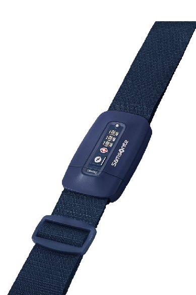 Correa Samsomite TA revolution luggage strap TSA Lock en Midn Blue