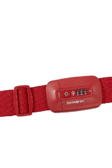 Correa Samsomite TA revolution luggage strap TSA Lock en Rojo