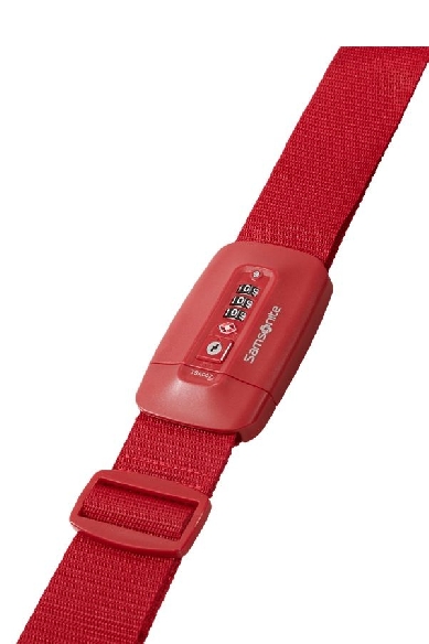 Correa Samsomite TA revolution luggage strap TSA Lock en Rojo