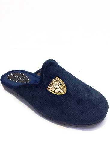 Zapatillas casa hombre Abiertas Azules Escudo