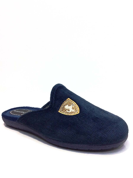 Zapatillas casa hombre Abiertas Azules Escudo