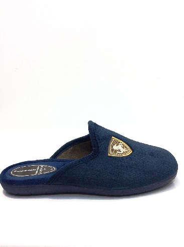 Zapatillas casa hombre Abiertas Azules Escudo