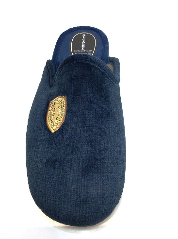 Zapatillas casa hombre Abiertas Azules Escudo