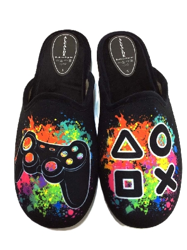 Zapatillas casa hombre Abiertas PlayStation