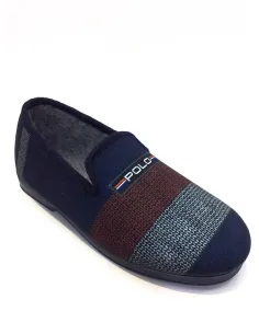 Zapatillas casa hombre cerradas Azules Polo