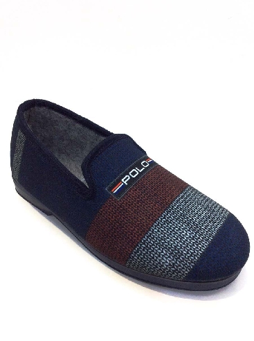 Zapatillas casa hombre cerradas Azules Polo