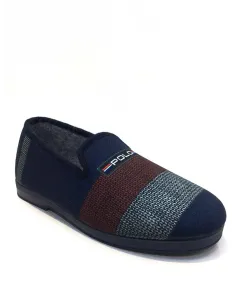 Zapatillas casa hombre cerradas Azules Polo 2