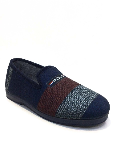 Zapatillas casa hombre cerradas Azules Polo