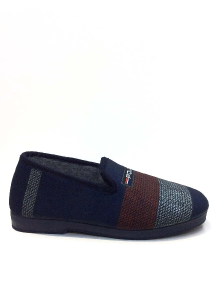 Zapatillas casa hombre cerradas Azules Polo
