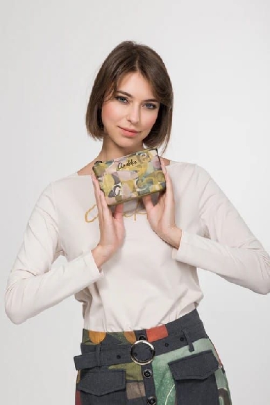 Monedero con triple compartimento Anekke Bloom