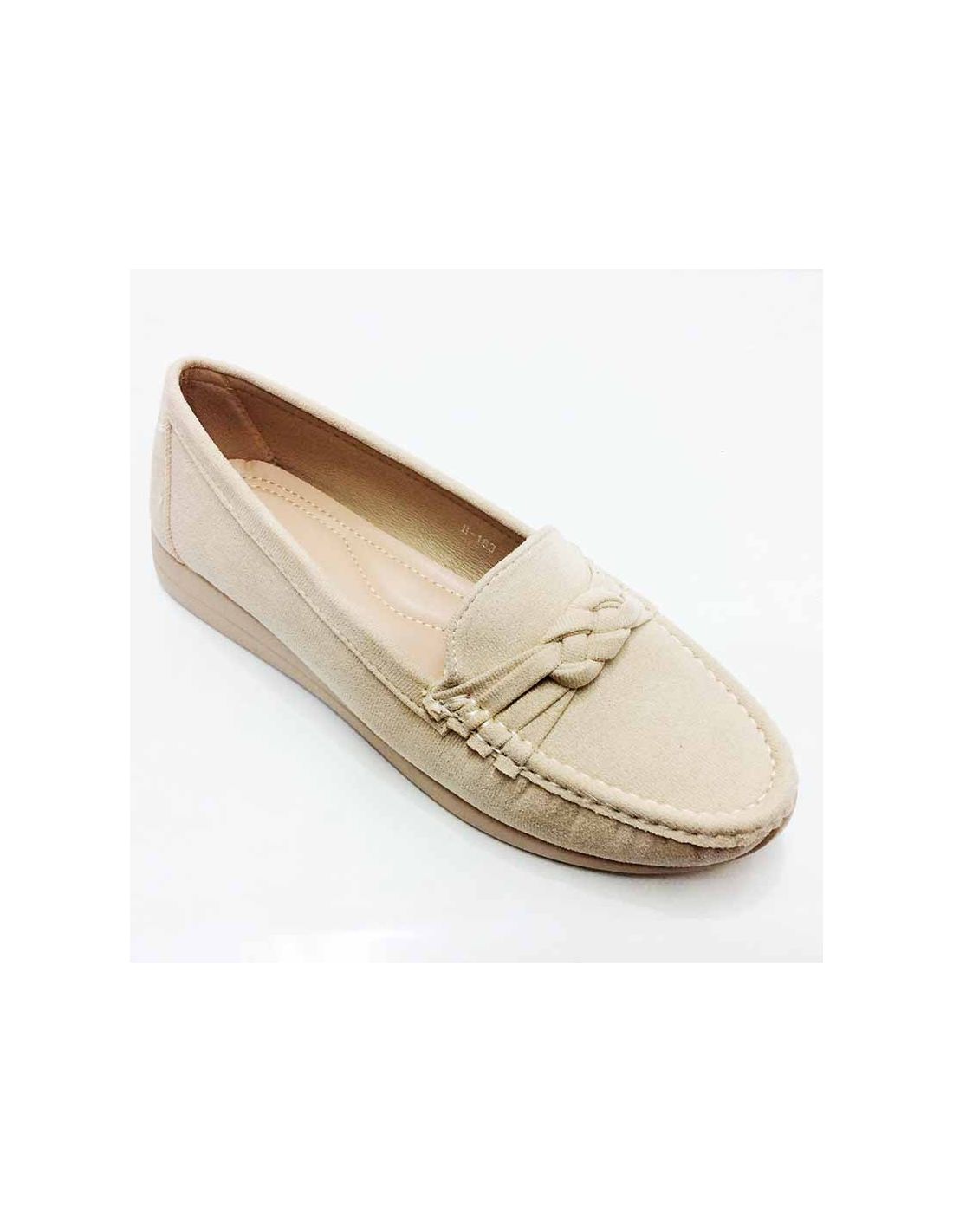 Mocasines Beige de Mujer: Cuña Baja y Estilo Impecable para la Moda  Primavera-Verano