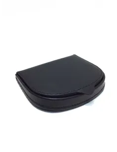 Monedero de Piel tipo Tacon en color Negro