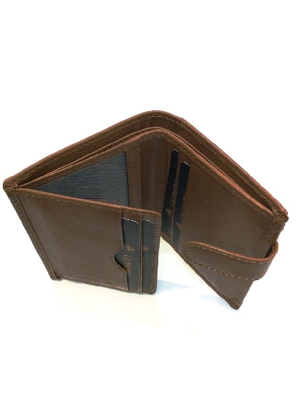 Cartera de Piel para hombre en Cuero Vintage con monedero