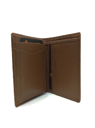 Cartera de Piel para hombre en Cuero quemado Vintage