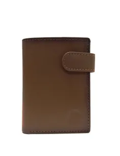 Cartera con monedero de Piel para hombre en Cuero quemado Vintage